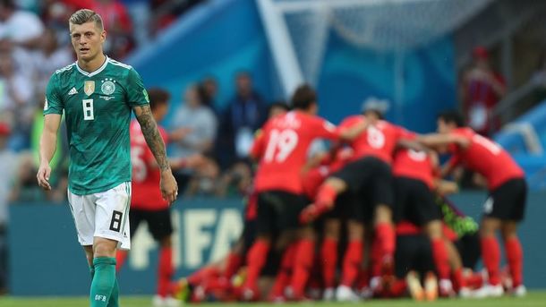 27 серпня 2018, 15:12 Переглядів:   Німеччина вилетіла з чемпіонату світу-2018, не вийшовши з групи